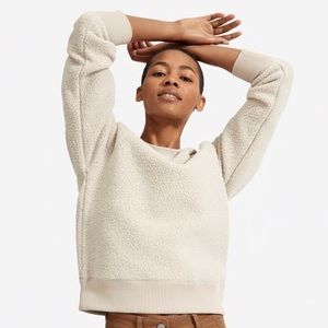 Everlane ReNew Fleece Raglan Teddy Sweatshirt